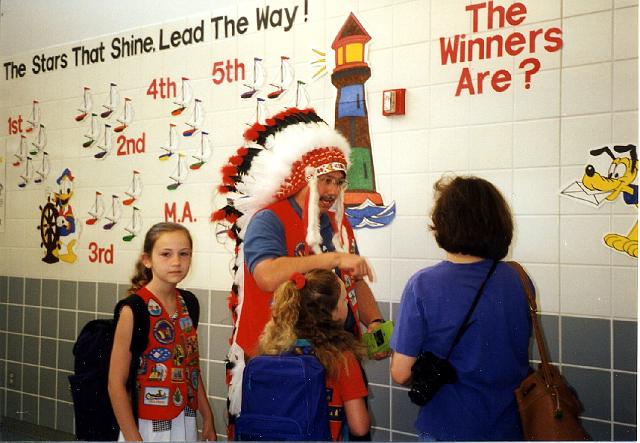 Gretchen, Marty, Stephane back Williams recruiting first day of school 1997 1.jpg